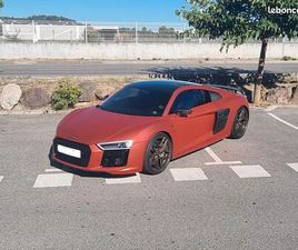 AUDI R8 AUDI R8 V10 PLUS 5.2L 610 CH COVERING ROUGE UNIQUE, 2015 (ANNÉE MODÈLE NON FAPÉE=SONORITÉ), 57000KM