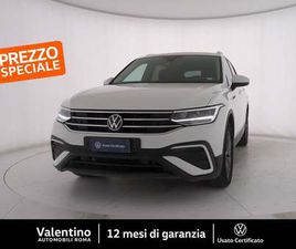 VOLKSWAGEN TIGUAN ALLSPACE 2.0 TDI SCR DSG 4MOTION LIFE DEL 2022 USATA A ROMA