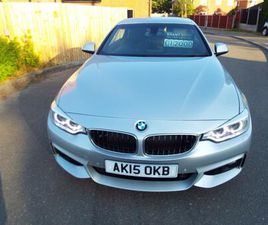 2015 BMW 4 SERIES 425D M SPORT 2DR CONVERTIBLE DIESEL MANUAL