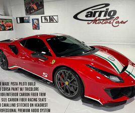 FERRARI 488 PISTA USED 2020 FERRARI 488 PISTA COUPE FORT LAUDERDALE FL 33319