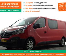RENAULT TRAFIC 1.6 DCI T29 L2 COMFORT- DUBBELE CABINE, 6 PERS, PARK ASSIST, CRUISE, CLIMA, COMFORT INTERIEUR