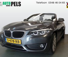 BMW SERIE 2 CABRIOLET 218 BMW 2-SERIE CABRIO 218I HIGH EXECUTIVE XENON, LEDER, STOELVERWARMING, CRUISE CONTROLE, ELEK KAP, LM VELGEN 17