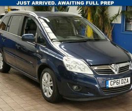 VAUXHALL ZAFIRA 1.8 16V ELITE MPV 5DR PETROL MANUAL EURO 5 (140 PS)