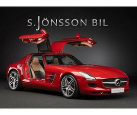 MERCEDES CLASSE SLS SLS 63 AMG AMG MÅSVINGE / SAFIRRÖD / EXKLUSIVLÄDER