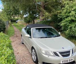 SAAB 9-3 CABRIOLET SAAB, 9-3, AERO,CONVERTIBLE, 2008, 1998 (CC), 2 DOORS