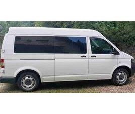 VOLKSWAGEN TRANSPORTER T5 T5 LANG MITTEL HOCHDACH 1. HD. AHK 5 SITZE CAMPER