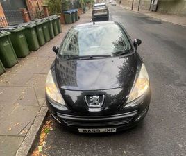 PEUGEOT 207 CC PEUGEOT, 207, CONVERTIBLE, 2009, MANUAL, 1598 (CC), 2 DOORS