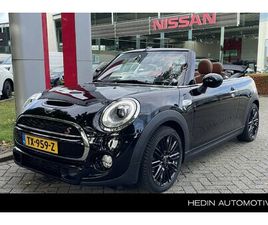 MINI CABRIO COOPER S MINI CABRIO - 2.0 COOPER S CHILI SERIOUS BUSINESS 192PK AUTOMAAT | HUD | LEDER | CAMERA | KEYLESS | STOE