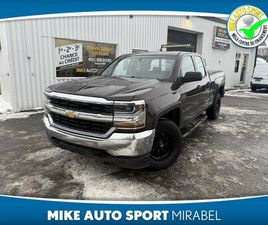 CHEVROLET SILVERADO 1500 2016 CAMION DE TRAVAIL CABINE DOUBLE 143,5 PO 4X4!! BAS KILO!!