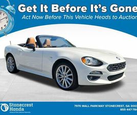 FIAT 124 SPIDER USED 2020 FIAT 124 SPIDER LUSSO W/ CONVENIENCE GROUP STONECREST GA 30038