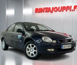 CHRYSLER NEON 2,0 A4 LX - 14 PÄIVÄN PALAUTUSOIKEUS - LU00D6YTU00D6! 1. OMISTAJALTA! JUURI HUOLLETTU! LOHKO, NAHAT, VAKKARI, ILMASTOINTI, METALLIVÄRI