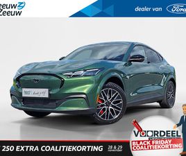 FORD MUSTANG MACH-E EXTENDED PREMIUM RWD 88 KWH | TECHNOLOGY PACK + | B&O AUDIO | EL. VERT. BESTUURDERSSTOEL+MEMORIE | FULL LED | 360CAMERA | ADAPTIVE CRUISECON