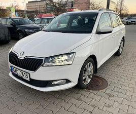 SKODA FABIA WAGON ŠKODA FABIA 3. GENERACE 70KW BÍLÁ, DPH