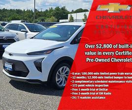 CHEVROLET BOLT EUV CERTIFIED 2022 CHEVROLET BOLT EUV FWD LT