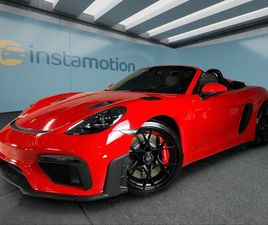 PORSCHE 718 BOXSTER SPYDER RS PORSCHE 718 SPYDER RS 368 KW