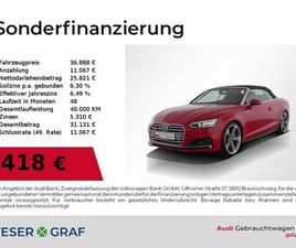 AUDI A5 CABRIOLET 45 TFSI QU 3X S LINE NAVI,LEDER,HUD