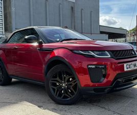 LAND ROVER RANGE ROVER EVOQUE 2.0 SI4 HSE DYNAMIC AUTO 4WD EURO 6 (S/S) 2DR REAR CAM TWO TONE LEATHER CONVERTIBLE 2017, 48000 MILES, £18300 - 32779673 - EXCHANG