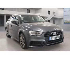 2018 AUDI A3 1.0 TFSI BLACK EDITION SPORTBACK 5DR PETROL S TRONIC EURO 6 (START/STOP) (116 PS) HATCHBACK...