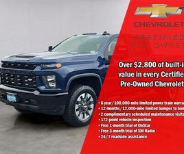 CHEVROLET SILVERADO 2500 CREW CAB CERTIFIED 2022 CHEVROLET SILVERADO 2500 CUSTOM
