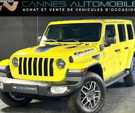 JEEP WRANGLER UNLIMITED 4XE 2.0 T 380CH 4X4 BVA8 SAHARA TVA RECUP CARPLAY GPS TEL CUIR CHAUFF ACC