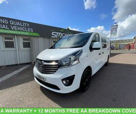 VAUXHALL VIVARO 2019 VAUXHALL VIVARO 1.6CDTI 2900 L2H1 LIMITED EDITION NAV (125PS)(EU6) ECOTEC DOUBLE CAB