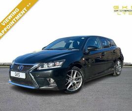 LEXUS CT 200H 1.8 200H F SPORT HATCHBACK 5DR PETROL HYBRID CVT EURO 6 (START/STOP) (136 PS)