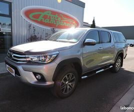 TOYOTA HILUX DOUBLE CABINE TOYOTA HILUX DOUBLE CABINE 2.4 D-4D 150CH LOUNGE 4WD BVA / HARD TOP / CUIR / GPS / CAMERA / ATTELAGE