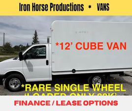 GMC SAVANA CUTAWAY 2023 GMC SAVANA COMMERCIAL CUTAWAY 12' CUBE RAMP CAN LEASE RARE