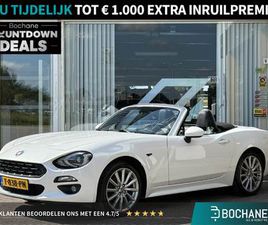 FIAT 124 SPIDER FIAT 124 SPIDER 1.4 MULTIAIR TURBO LUSSO | ACHTERUITRIJCAMERA | LEER | CLIMATE CONTROL | APPLE CARPLAY | CRUISE CONTROL | LICHTMETAAL | PARKEERSENSOREN |