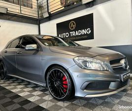 MERCEDES CLASSE A 45 AMG 4-MATIC SPEEDSHIFT, GRIS MAT, 2EME MAIN, TRES BEL ETAT, SUIVI COMPLET, BACQUET AMG