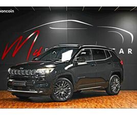 JEEP COMPASS II (2) 1.3 PHEV T4 240 CH 4XE S - 1ÈRE MAIN - TVA - TOUTES OPTIONS (TOIT PANO, SIÈGES TOUT CUIR, CHAUFFANTS ET VENTILÉS, ...) - RÉVISÉ 09/2025 - GA