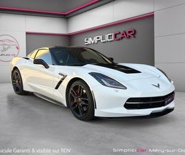 CHEVROLET CORVETTE 6.2 V8 3LT STINGRAY 466 CH TARGA CAMÉRA DE RECUL ÉCHAPPEMENT À CLAPET GARANTIE 12 MOIS