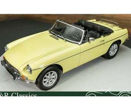 MG B 1977 MG MGB JAUNE MANUEL, 4 VITESSES CONDUITE À GAUCHE IN...