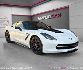 CORVETTE C7 CABRIOLET STINGRAY CHEVROLET CORVETTE 6.2 V8 3LT STINGRAY 466 CH TARGA CAMÉRA DE RECUL ÉCHAPPEMENT À CLAPET GARANTIE 12 MOIS