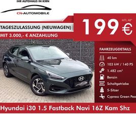 HYUNDAI I30 1.5 FASTBACK NAVI 16Z KAM SHZ LED TEMP LKHZ