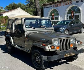 JEEP WRANGLER JEEP JEEP WRANGLER SAHARA 2.5I DÉCOUVRABLE / 2ÈME MAIN ORIGINE FRANCE / 99000KM D'ORIGINE / TRÈS BON ÉTAT