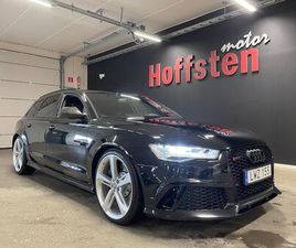 RS 6 AVANT 4.0 TFSI V8 QUATTRO/SV-SÅLD/LÄDER/