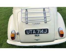 1970 MORRIS MINOR BEIGE MANUEL, 4 VITESSES CONDUITE À DRO...