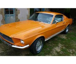 1968 FORD MUSTANG ORANGE MANUEL, 4 VITESSES CONDUITE À GA...