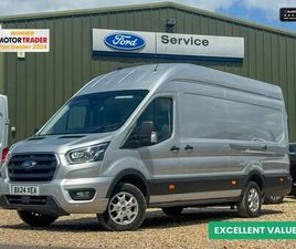 FORD TRANSIT JUMBO XLWB L4H3 HIGH ROOF 350 LIMITED AIR CON SENSORS EURO 6