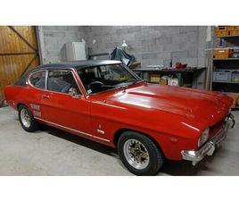 1971 FORD CAPRI ROUGE MANUEL, 4 VITESSES CONDUITE À GAUCH...