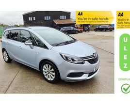 VAUXHALL ZAFIRA 2017 VAUXHALL ZAFIRA TOURER 1.4T DESIGN 5DR MPV PETROL MANUAL