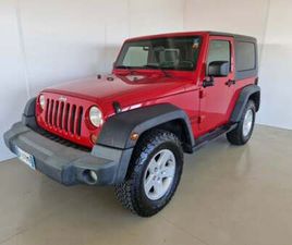 JEEP WRANGLER JEEP WRANGLER 2.8 CRD DPF SPORT AUTO DEL 2008 USATA A MODENA