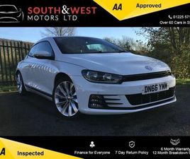 VOLKSWAGEN SCIROCCO VOLKSWAGEN SCIROCCO 1.4 TSI BLUEMOTION TECH GT HATCHBACK 3DR PETROL MANUAL EURO 6 (START/STOP) (125 PS)