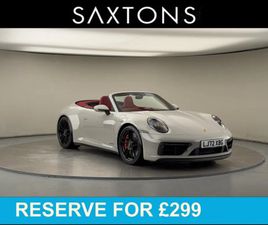 PORSCHE 911 3.0T 992 CARRERA GTS PDK EURO 6 (S/S) 2DR LEATHER CONVERTIBLE 2022, 13420 MILES, £97500 - 32840773 - EXCHANGEANDMART.CO.UK