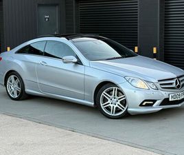 2009 MERCEDES-BENZ E-CLASS 5.5 E500 SPORT COUPE 2D AUTO