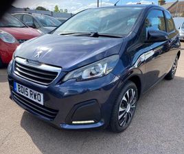 2015 PEUGEOT 108 1.0 ACTIVE 3DR HATCHBACK PETROL MANUAL