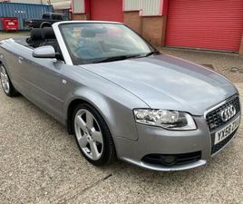 AUDI A4 CABRIO 2008 AUDI A4 2.0 TDI S LINE 2DR CONVERTIBLE DIESEL MANUAL