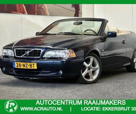 VOLVO C70 CONVERTIBLE 2.0 T TOURER BLACK YOUNGTIMER !!! CLIMATE CONTROL STOELVERWARMING ELEKTRISCHE KAP RADIO/CD PDC MISTLAMPEN VOOR ZEER MOOI !! 3010