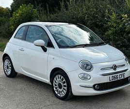 2016 FIAT 500 1.2 LOUNGE HATCHBACK 3DR PETROL MANUAL EURO 6 (START/STOP) (69 BHP) HATCHBACK PETROL MANUAL